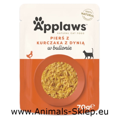 Applaws Cat kurczak z dynią w bulionie dla kota 70g