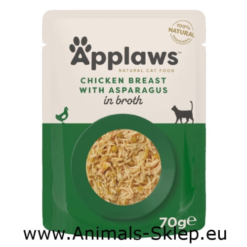 Applaws Cat kurczak ze szparagami w bulionie dla kota 70g