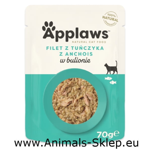 Applaws Cat filet z tuńczyka z anchois w bulionie dla kota 70g