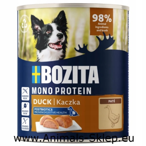Bozita Mono Protein Duck kaczka Pasztet monobiałkowa puszka dla psa 800g