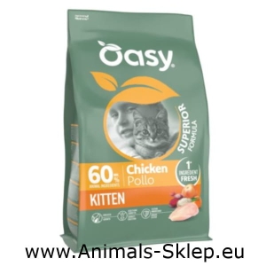 Oasy Superior Kitten dla kociąt Kurczak 1,5kg
