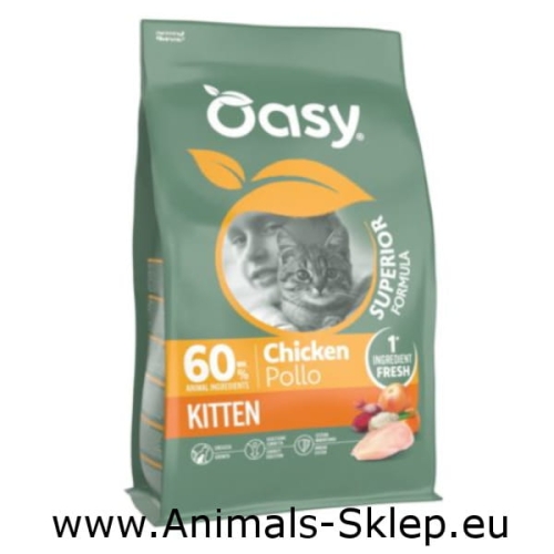 Oasy Superior Kitten dla kociąt Kurczak 1,5kg