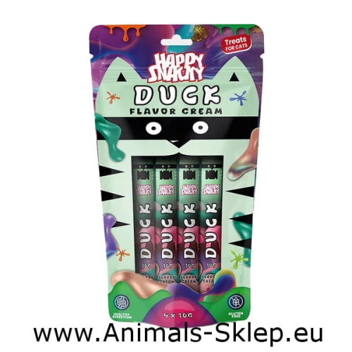 Happy Snacky przysmak w kremie o smaku kaczki 4x10g