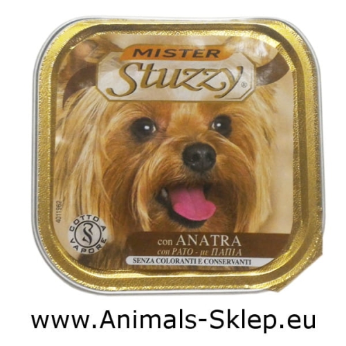 Stuzzy Mister Dog Adult z kaczką tacka 150g