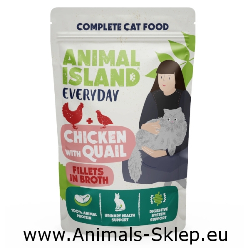 Animal Island Everyday fileciki w rosole kurczak przepiórka 85g