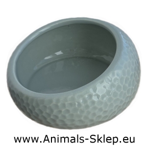 Yarro miska ceramiczna dla kota profilowana szałwiowa 14x7cm