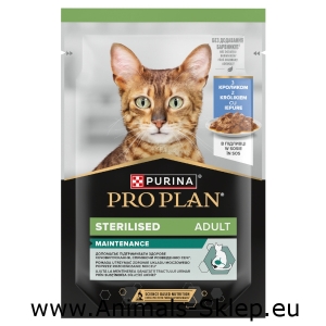 Purina Pro Plan Sterilised z królikiem w sosie saszetka 85g