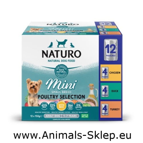 Naturo Mini Variety Pack Adult Mini 12x150g saszetka