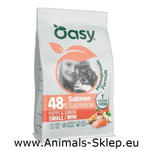 Oasy Monoprotein Small Mini Puppy  łosoś 2kg