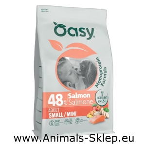 Oasy Monoprotein Small Mini Adult łosoś 2kg