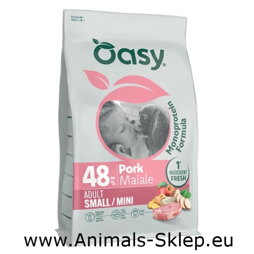 Oasy Monoprotein Small Mini Adult wieprzowina 2kg