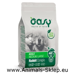 Oasy One Protein Medium Large Adult królik 2,5kg