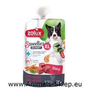 Zolux Sweeties XL kremowy przysmak dla psa wołowina 90g