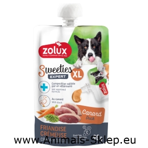 Zolux Sweeties XL kremowy przysmak dla psa kaczka 90g