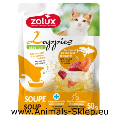 Zolux Lappies przysmak dla kota zupa z tuńczykiem i łososiem 50g