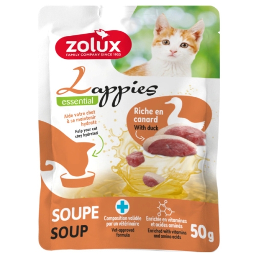 Zolux Lappies przysmak dla kota zupa z kaczką 50g