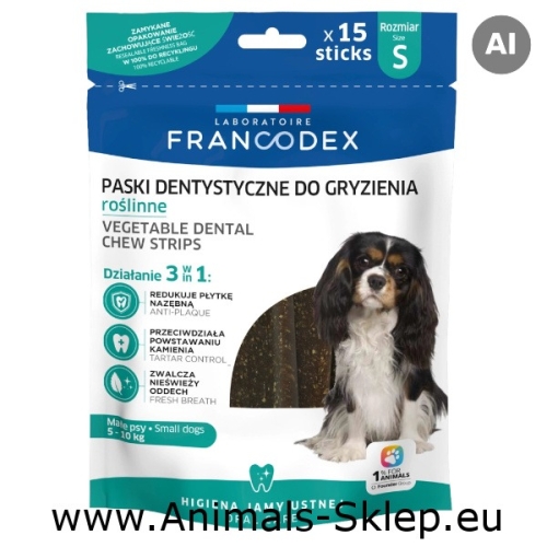 Francodex paski usuwający kamień nazębny 228g 15szt