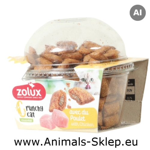 Zolux ciasteczka dla kota Crunchy Cat z kurczakiem 80g
