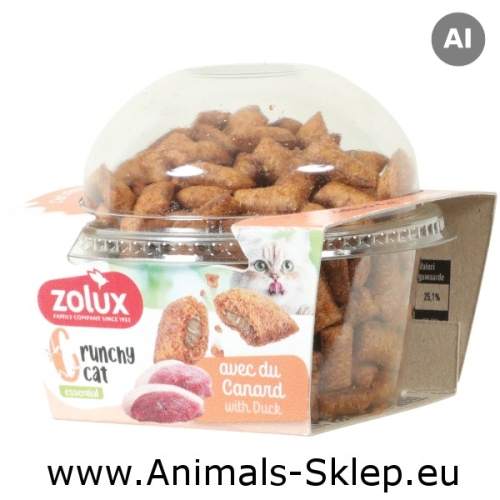 Zolux ciasteczka dla kota Crunchy Cat z kaczką 80g