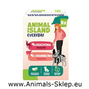 Animal Island Everyday pasztet 8x 150g 4x dziczyzna 4x jagnięcina