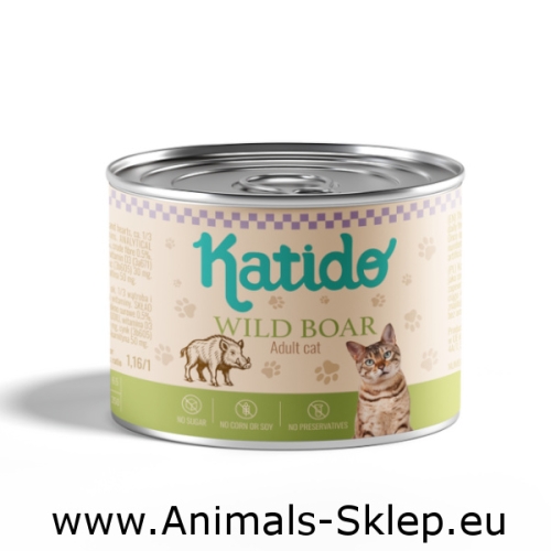 Katido mokra karma dla kota Super Premium dzik 200g