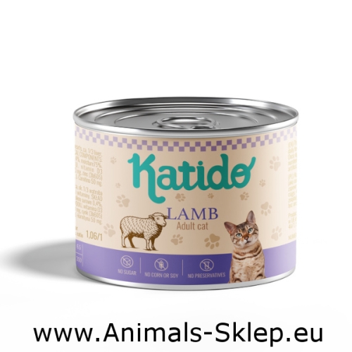 Katido mokra karma dla kota Super Premium jagnięcina 200g
