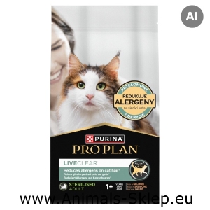 Purina Pro Plan Liveclear Sterilised Adult z łososiem 1,4kg