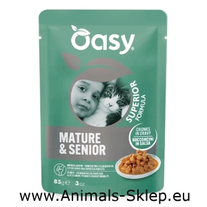 Oasy Superior kawałki w sosie dla kota Senior łosoś 85g