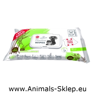 M-Pets czyszczące chusteczki bambusowe XL 28x8cm 30szt