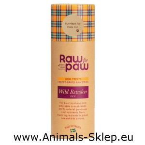 Raw for Paw Freeze Dried Wild Reindeer liofilizowane przysmaki renifer 45g