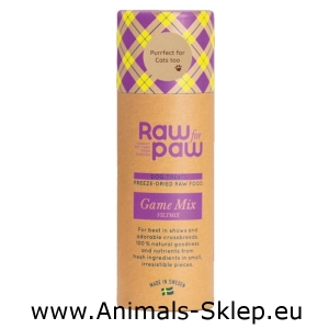 Raw for Paw Freeze Dried Game Mix liofilizowane przysmaki dziczyzna 45g