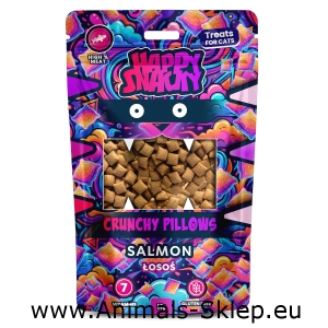 Happy Snacky Crunchy Pillows przysmak dla kota łosoś 50g