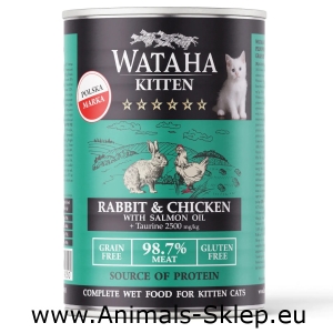 Wataha Hunt kitten karma dla kociąt królik kurczak 400g