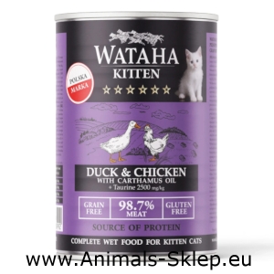 Wataha Hunt kitten karma dla kociąt kaczka kurczak 400g