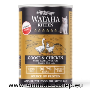 Wataha Hunt kitten karma dla kociąt gęsina kurczak 400g