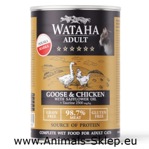 Wataha Hunt Adult karma dla kota gęsina kurczak 400g