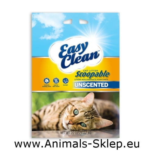 Easy Clean Pestell Unscented żwirek zbrylający bentonit sodowy 3 x 9kg