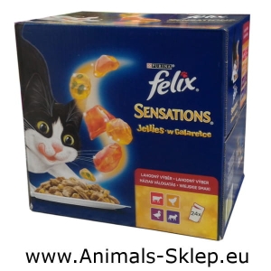 Purina Felix Sensations saszetka 24x100g mix mięsny