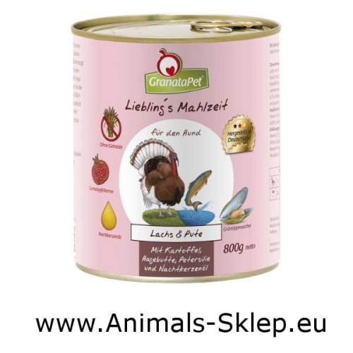 GranataPet Liebling's Mahlzeit Łosoś Indyk 800g