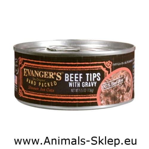 Evanger's Hand Packed Wołowina dla Kota 140g