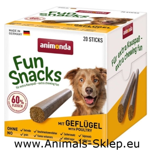 Animonda Fun Snacks pałeczki z drobiem 20szt
