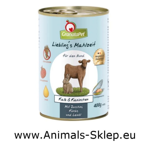 GranataPet Liebling's Mahlzeit Cielęcina Królik 400g
