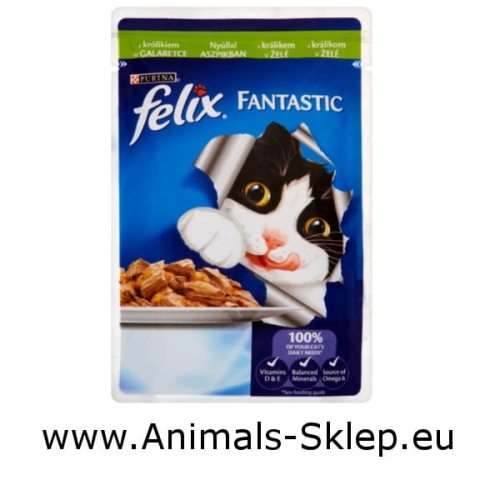 Purina Felix Fantastic saszetka 100g królik w galarecie 