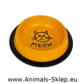 Chico Miska Metalowa na gumie MEOW 0,24l żółta
