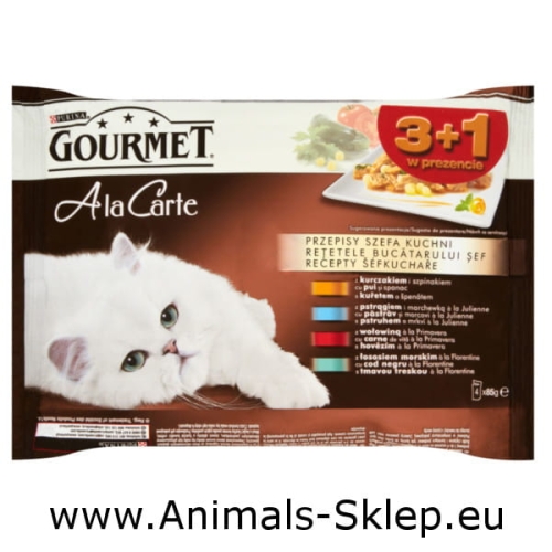 Gourmet A la Carte 4x 85g Przepisy Szefa Kuchni