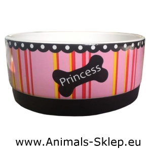 Yarro miska ceramiczna na gumie dla psa 15,5cm Princess
