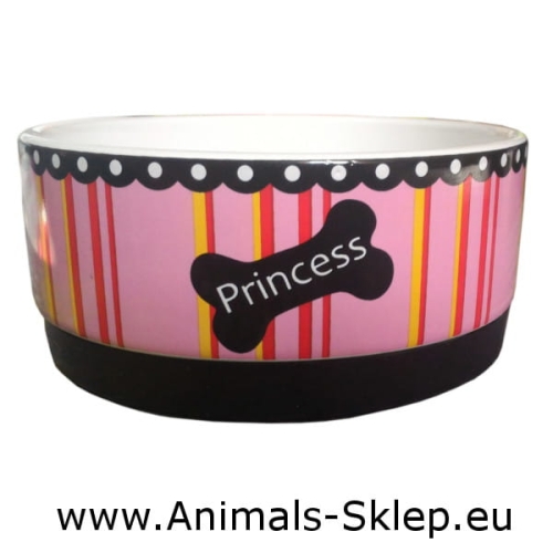 Yarro miska ceramiczna na gumie dla psa 15,5cm Princess