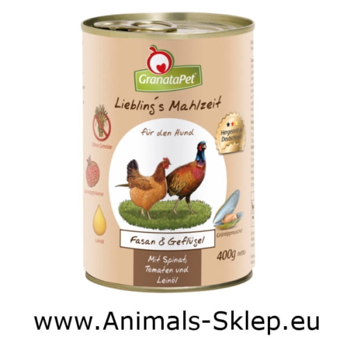 GranataPet Liebling's Mahlzeit Bażant Drób 400g
