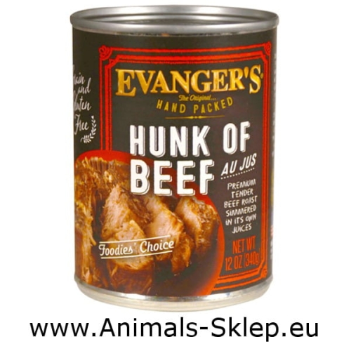 Evanger's Hand Packed wołowina w sosie własnym 340g